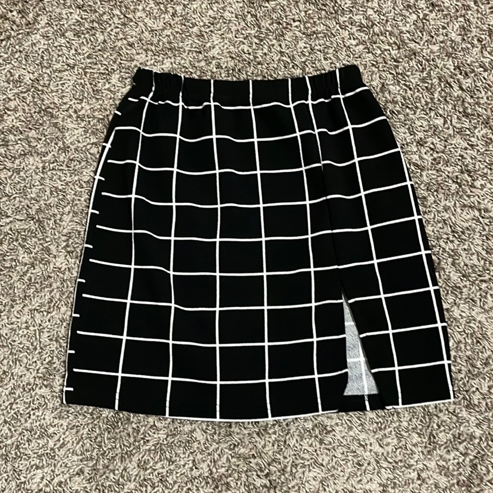 SHEIN squared skirt with slit